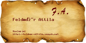 Feldmár Attila névjegykártya